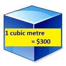 1-cubic-metre-300-dollars
